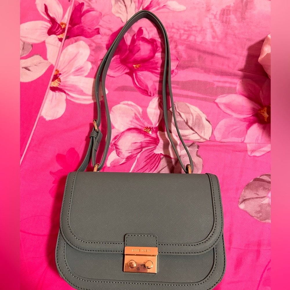Anne Klein Gray Crossbody Bag